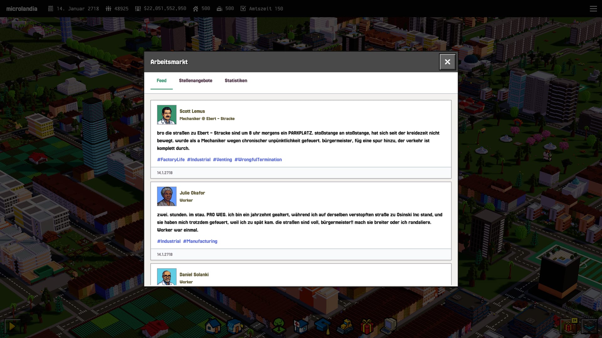 Browsing through the LockedIn social network