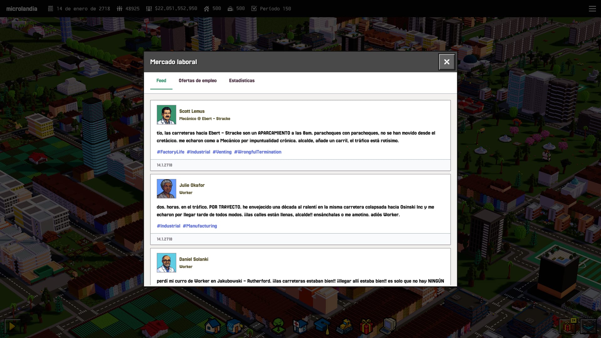 Browsing through the LockedIn social network